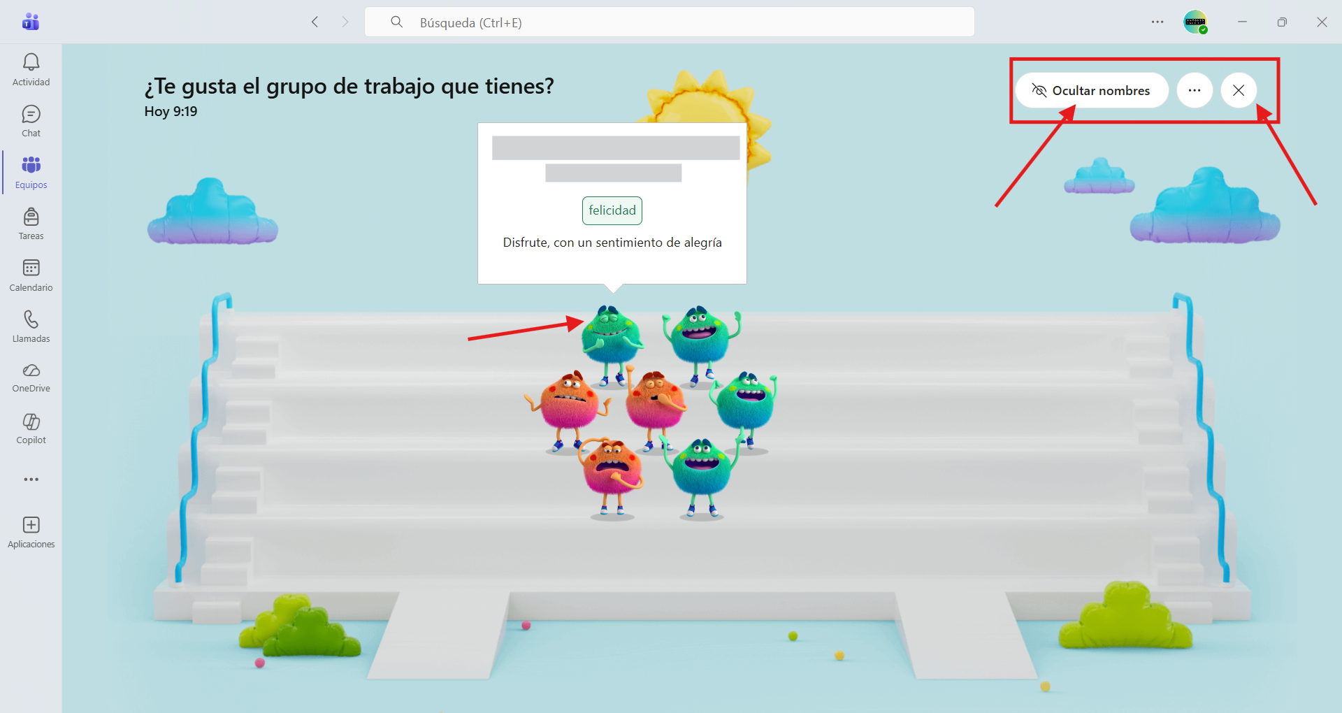 Capturade pantalla que muestra cómo seleccionar la vista conjunta.