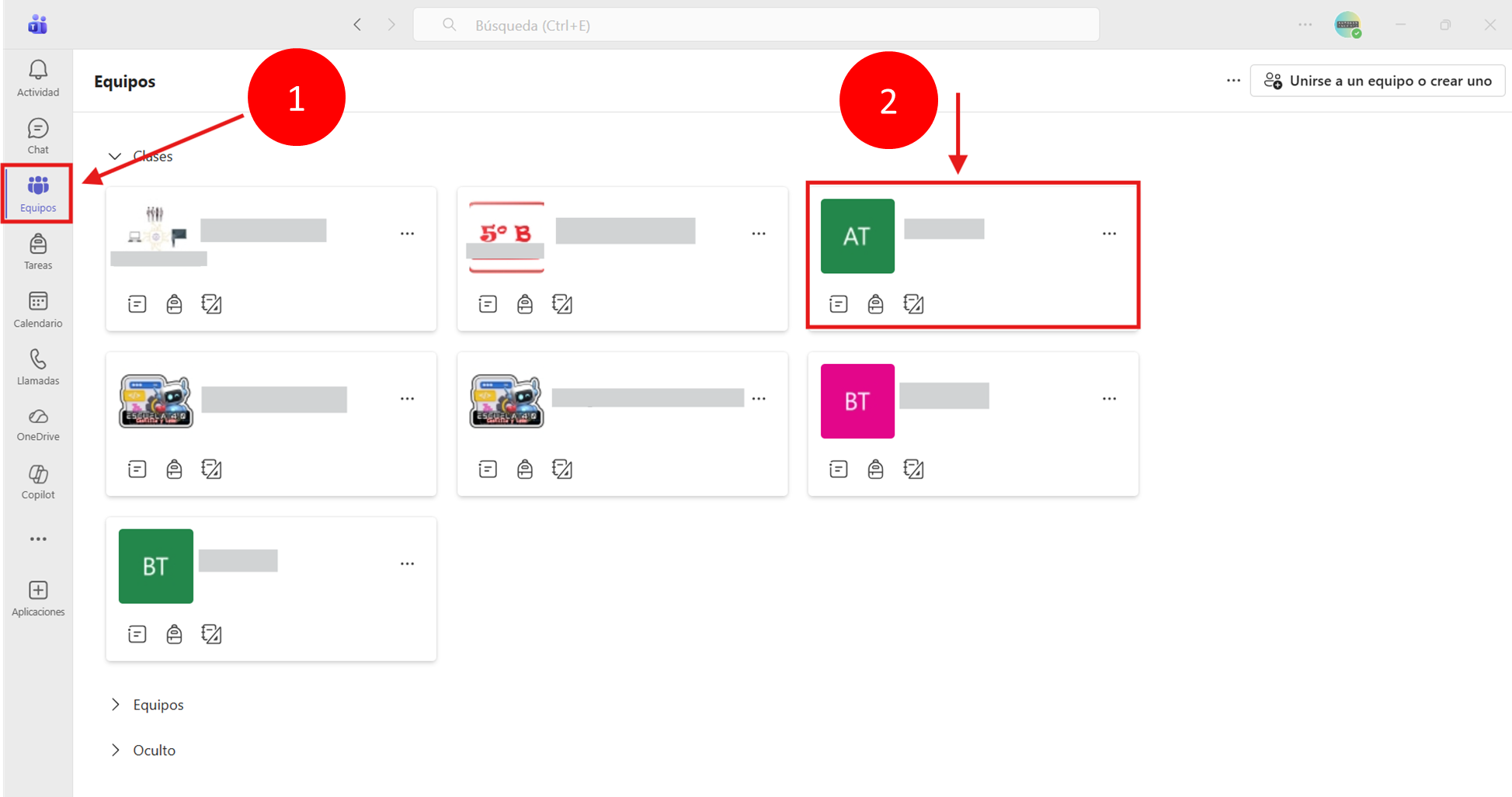Captura de pantalla acceso a informes Insights