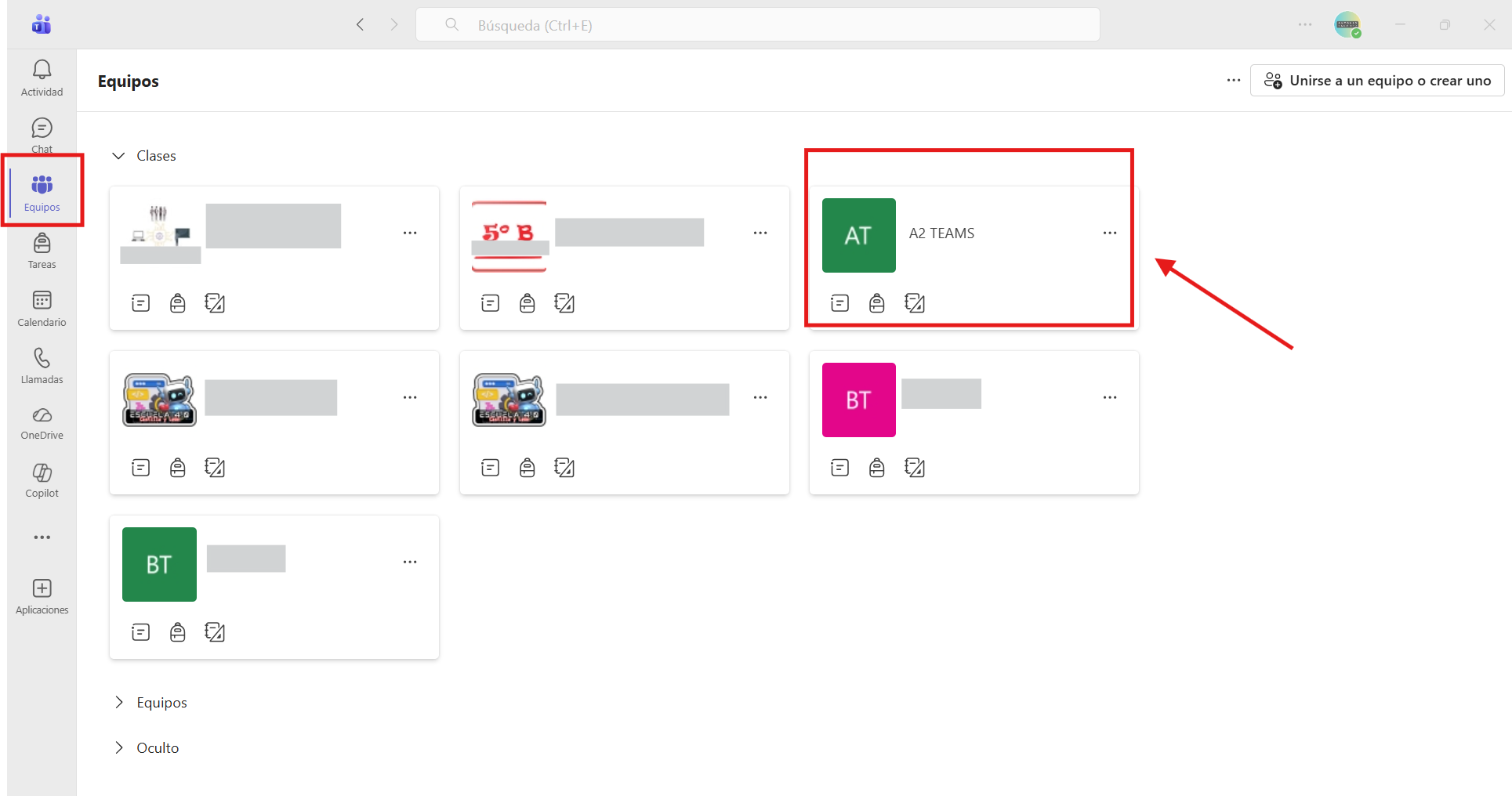 Captura de pantalla que indica el procedimiento para acceder a Insights.