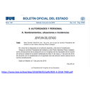 Nombramiento de Presidente de Gobierno