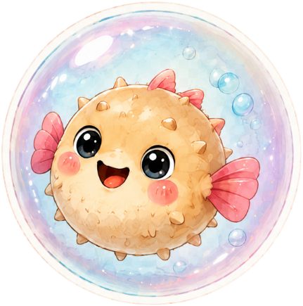 Glub, la mascota de Lía
