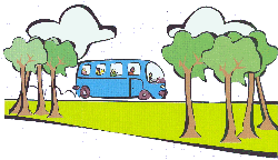 bus en la naturaleza