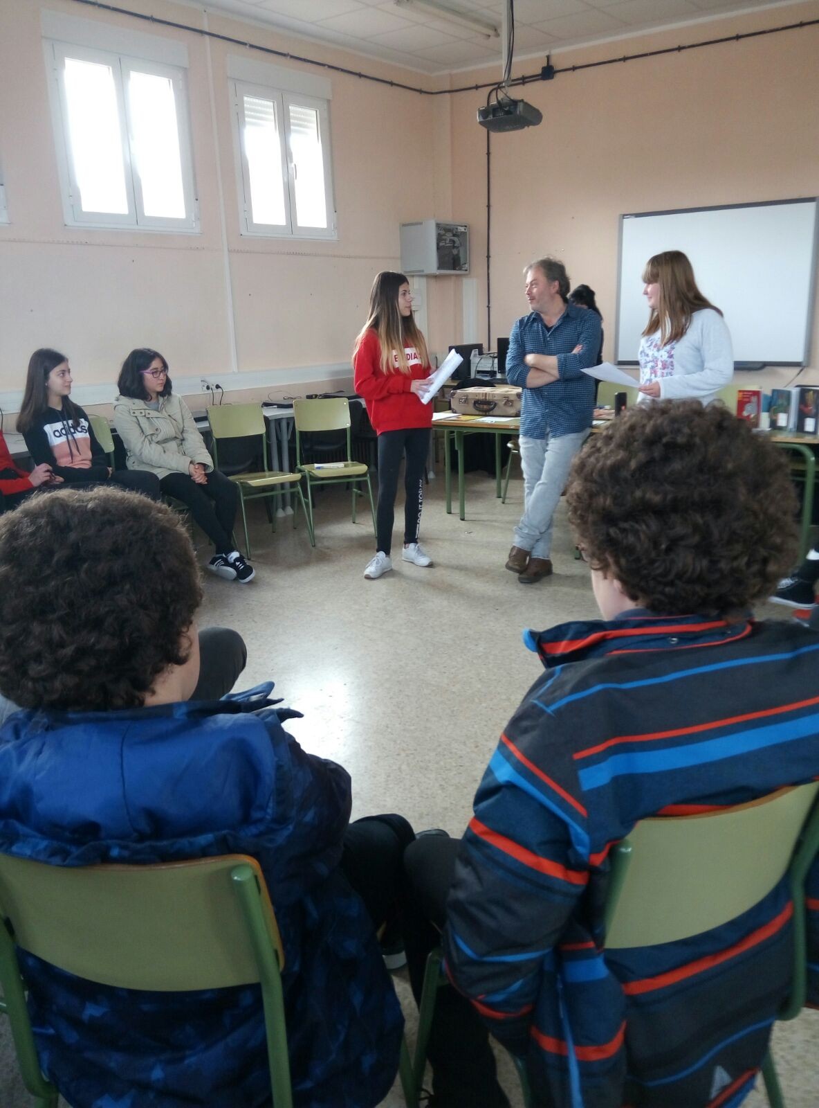 Raul vacas en el IES Peñaranda de Bracamonte