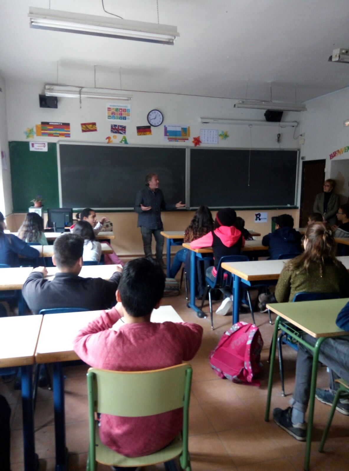 RAUL VACAS EN EL IES ANDRÉS LAGUNA