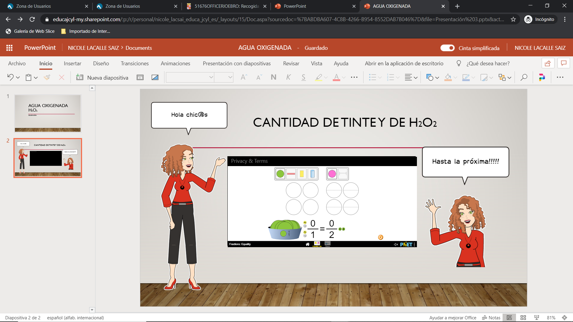 Creación complementos pixton Nicole Lacalle