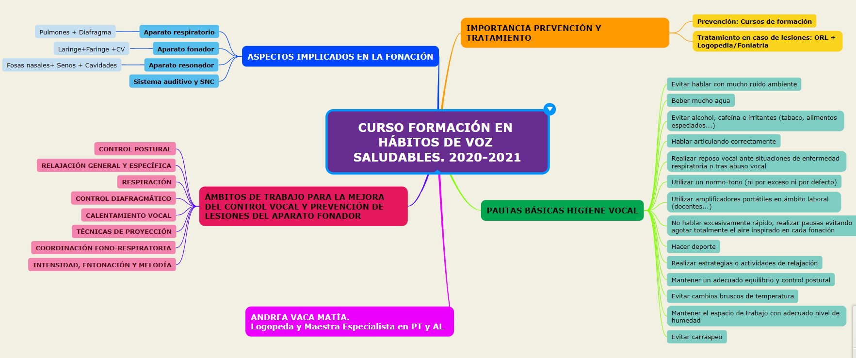 CURSO FORMACIÓN HÁBITOS DE VOZ SALUDABLES. 20-21. ANDREA VACA MATÍA
