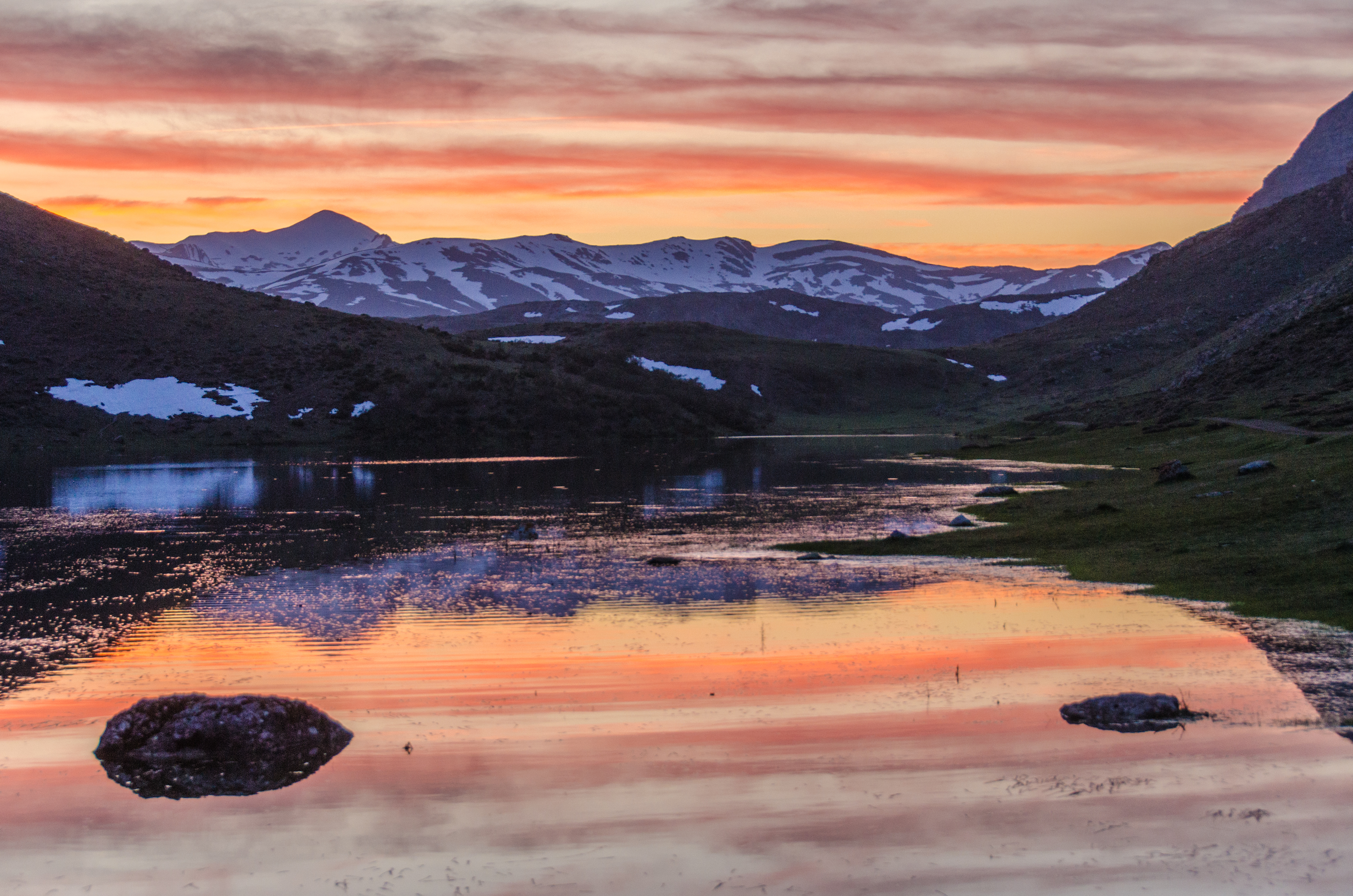Atardecer en el lago