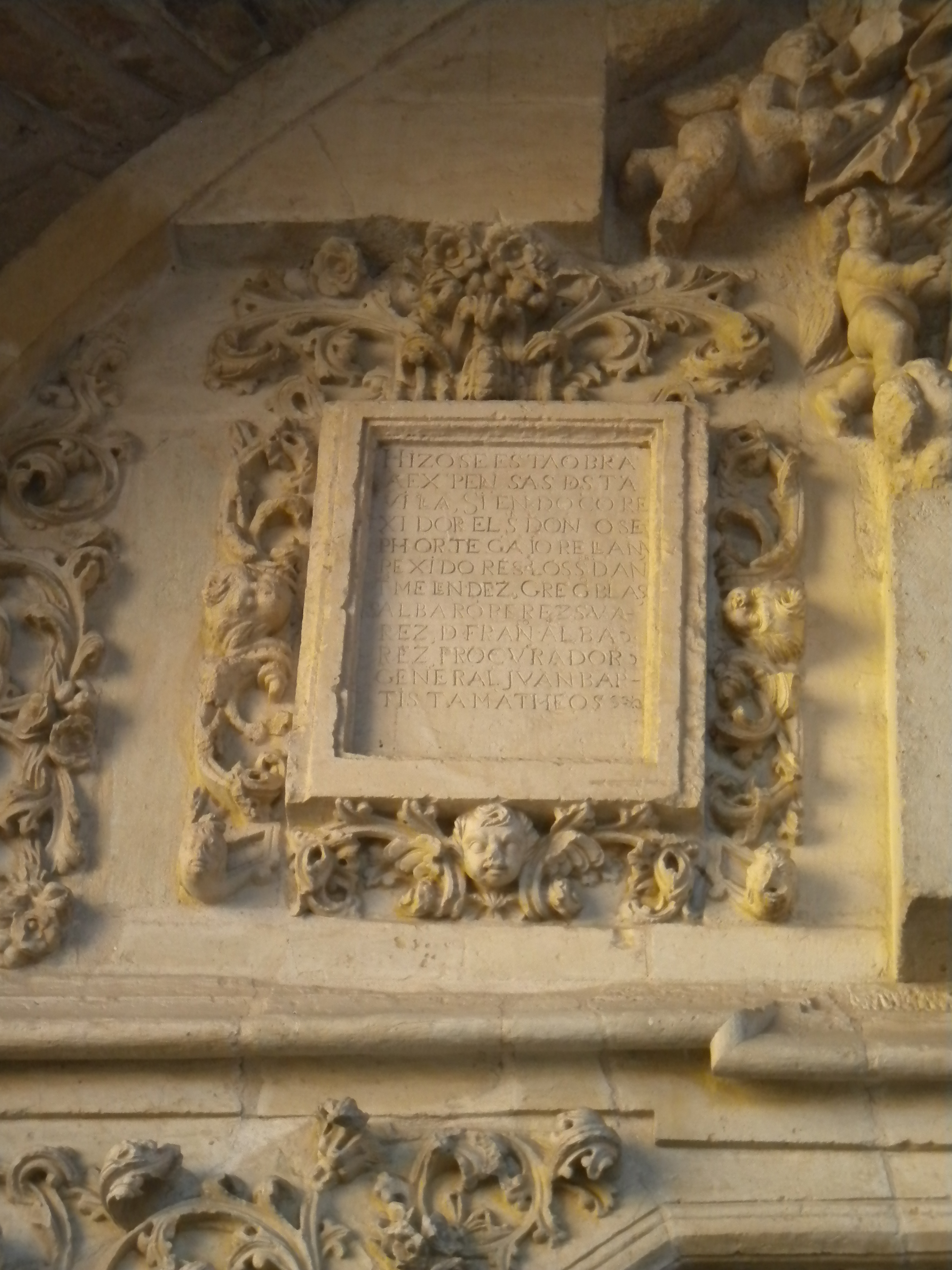 Inscripción.Iglesia de Santa María (La Bañeza)