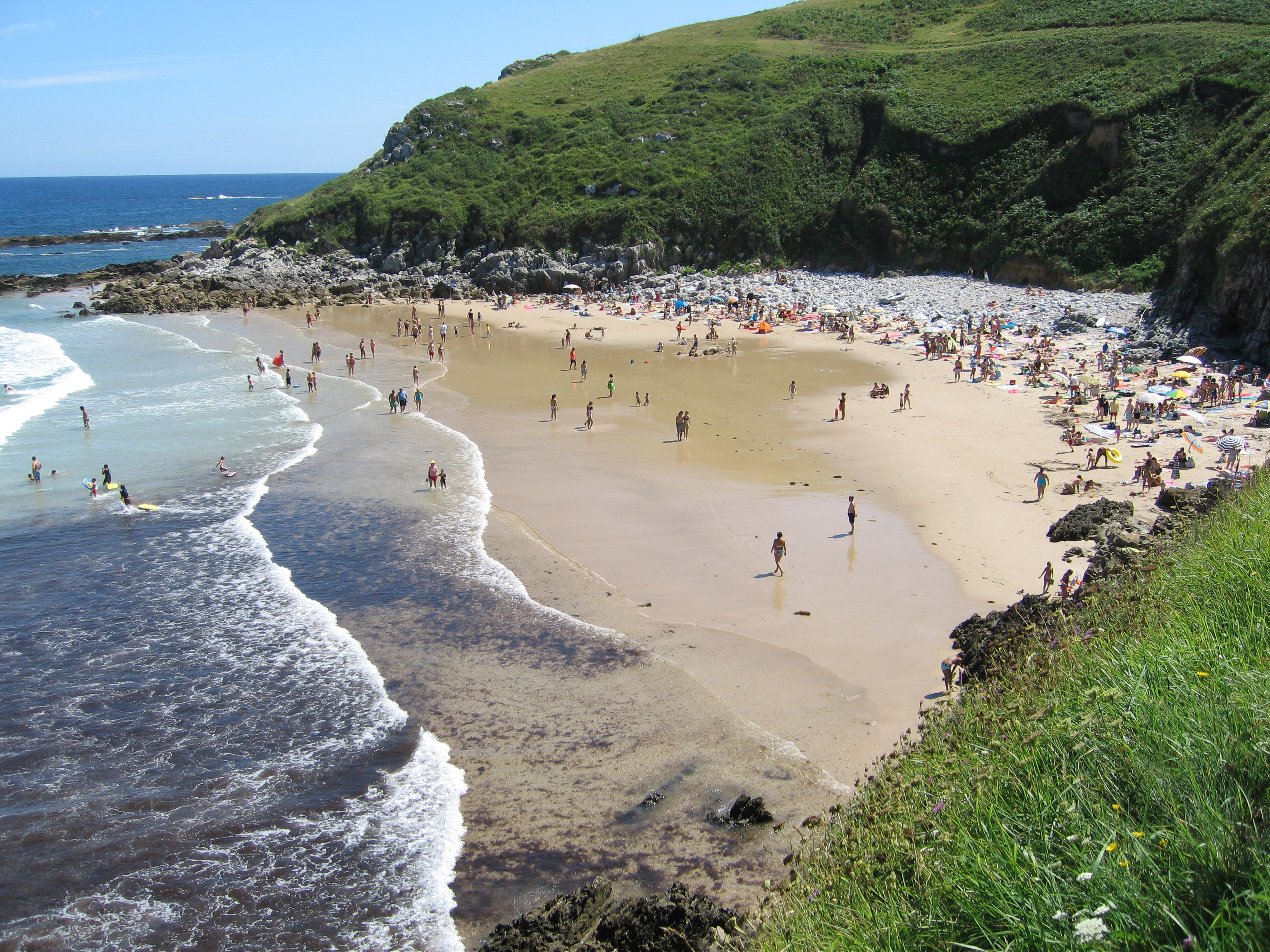 Playa de la costa norte de España