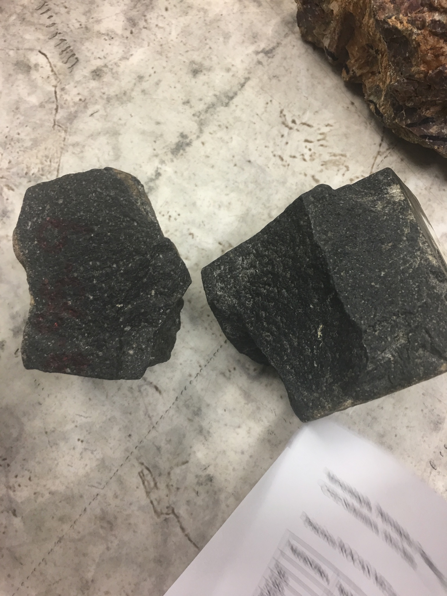 basalto y diabasa