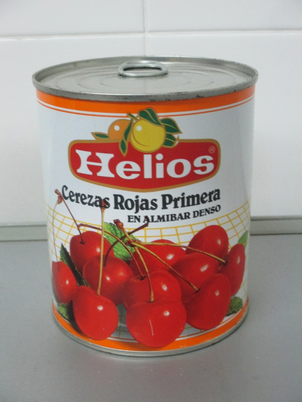 Cerezas rojas en almibar