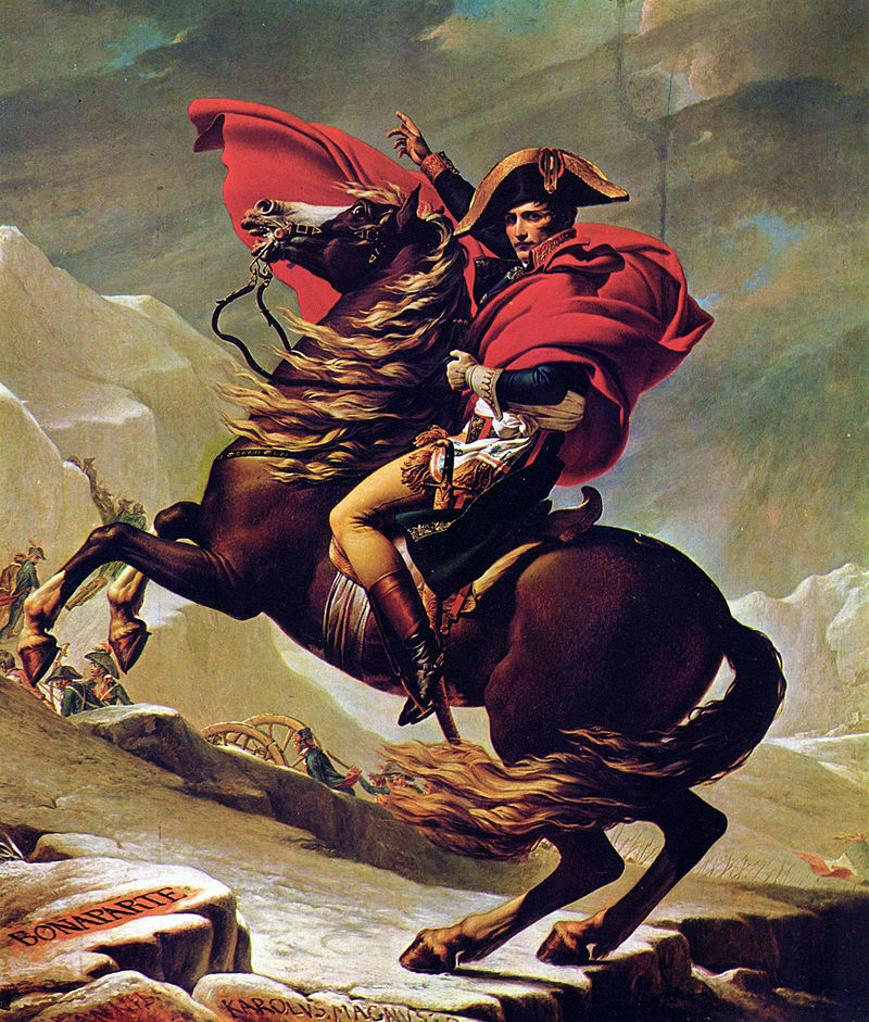 NAPOLEÓN CRUZANDO LOS ALPES