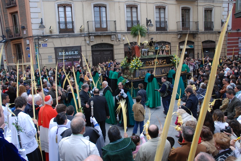 Procesión de la Borriquilla del Domingo de Ramos en Valladolid