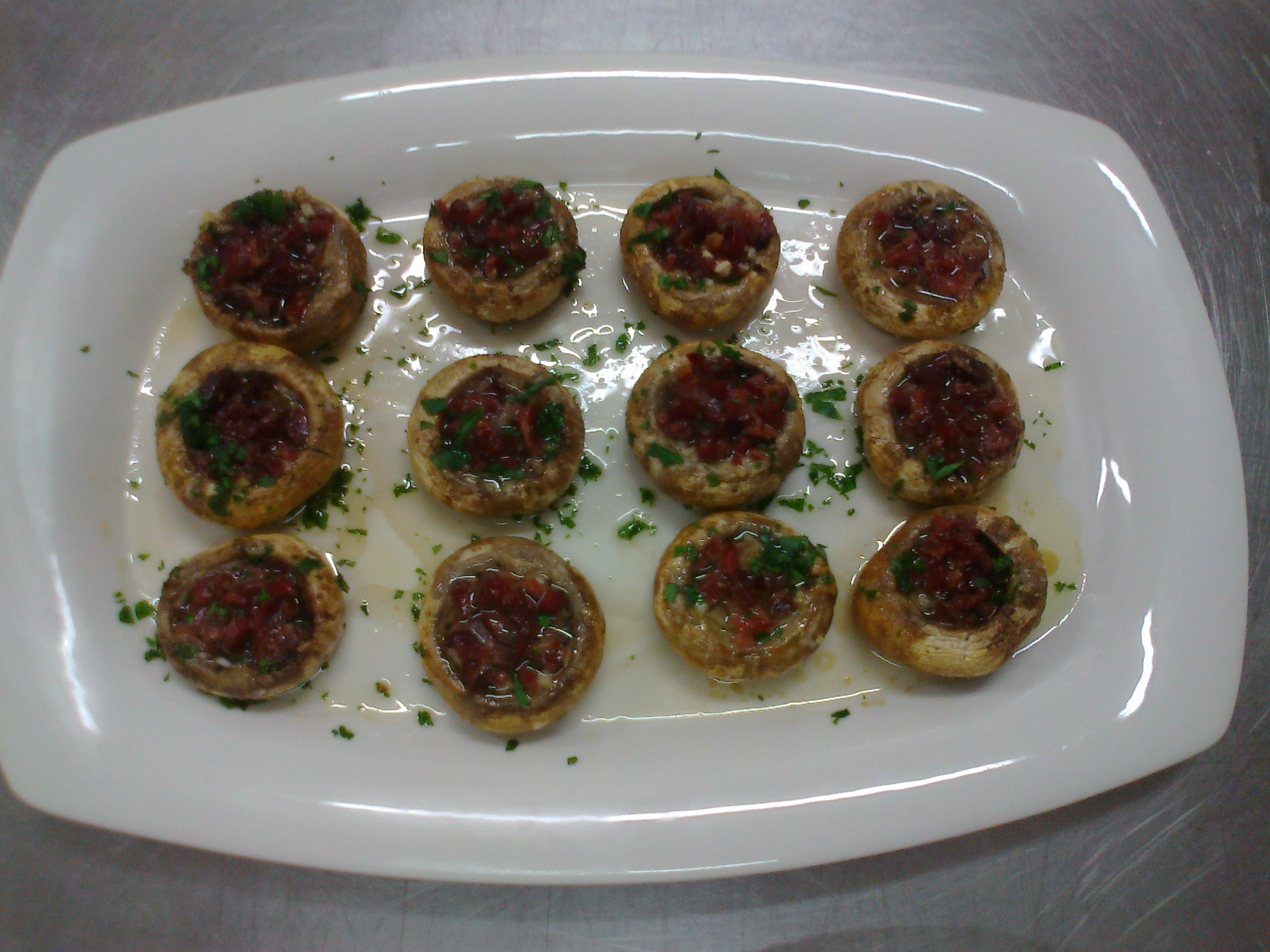 Champiñón relleno