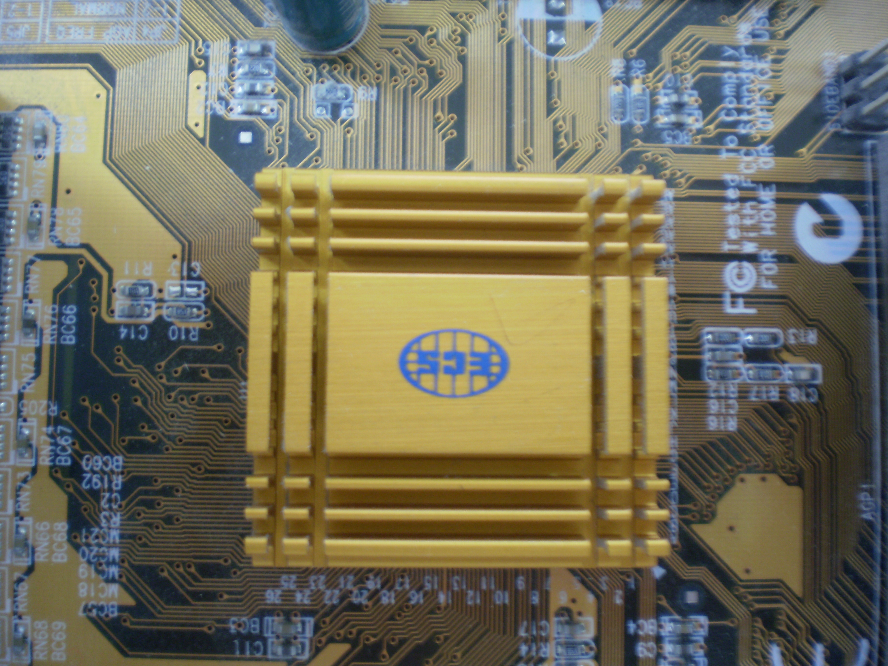 Chipset visto desde arriba