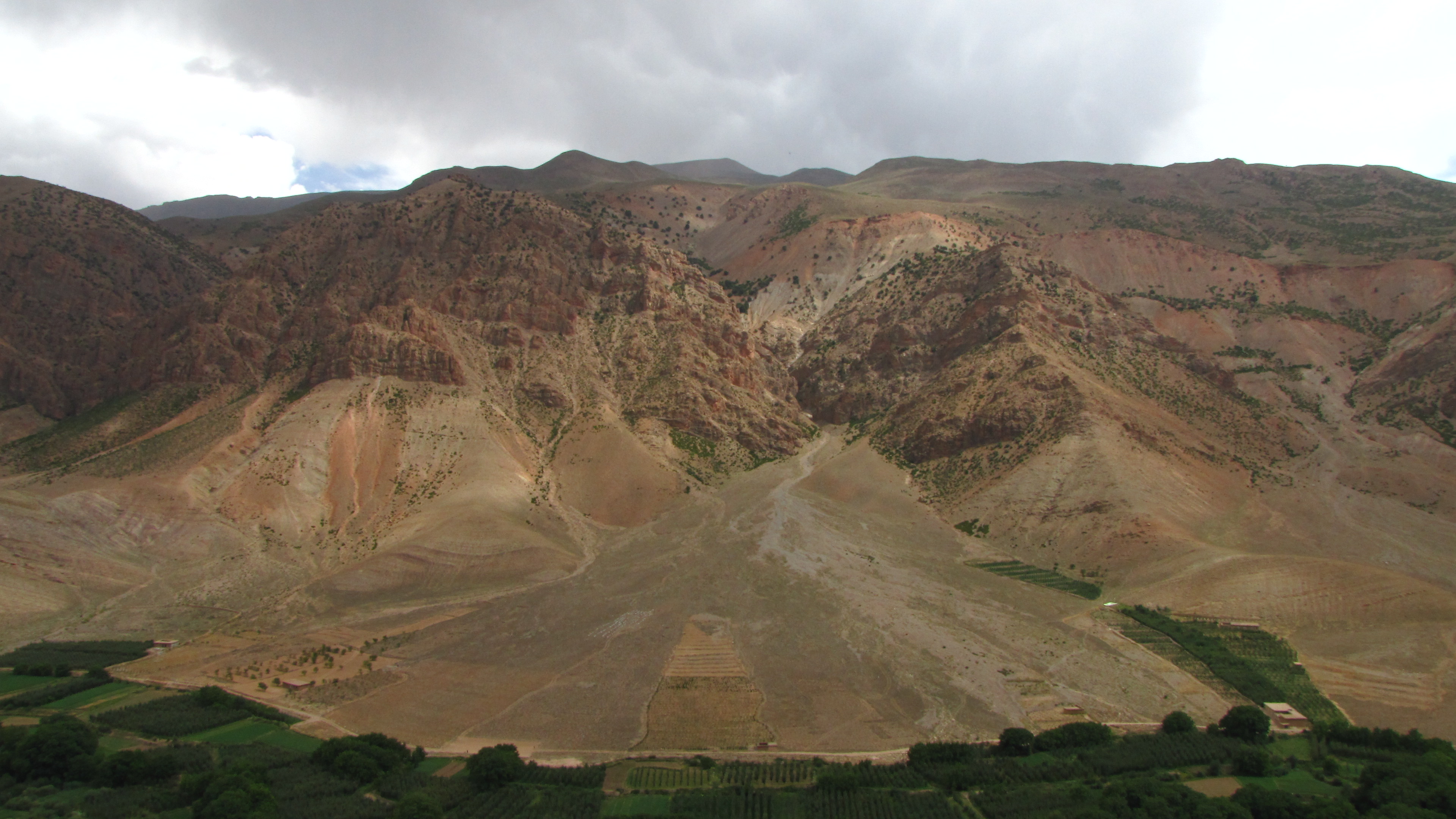 Conos de derrubios en el Atlas