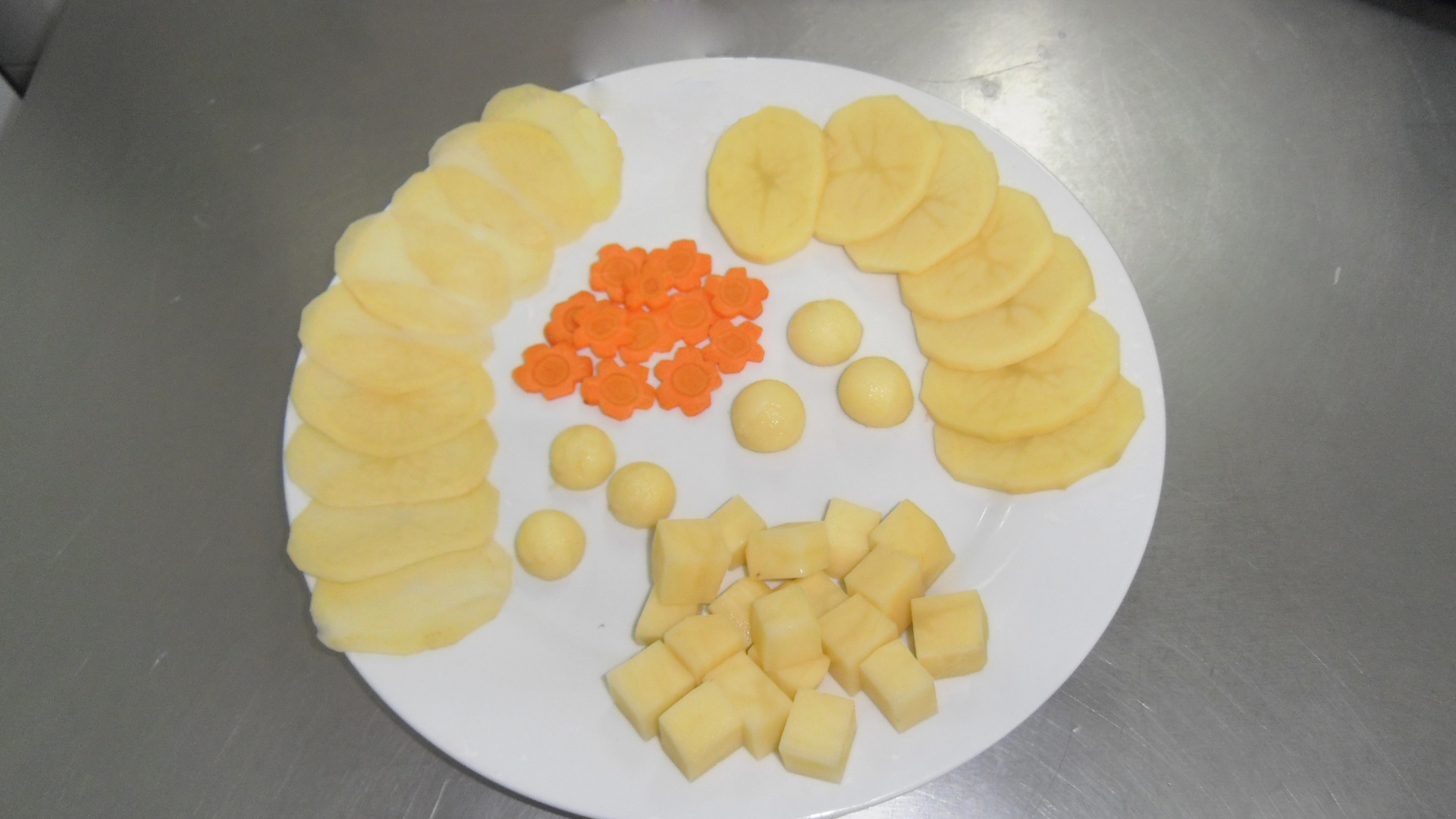 Cortes de patata