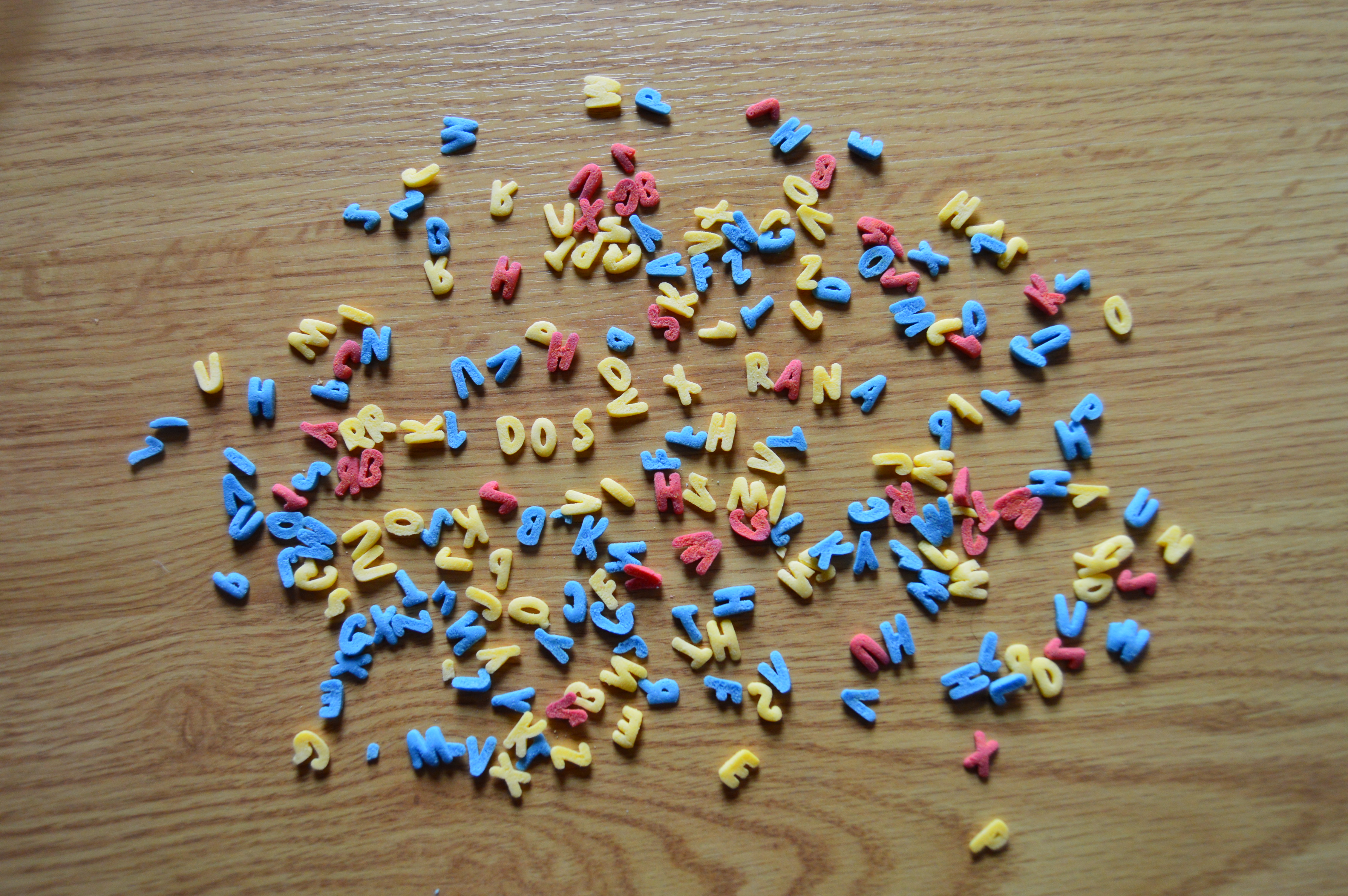 Letras de caramelo