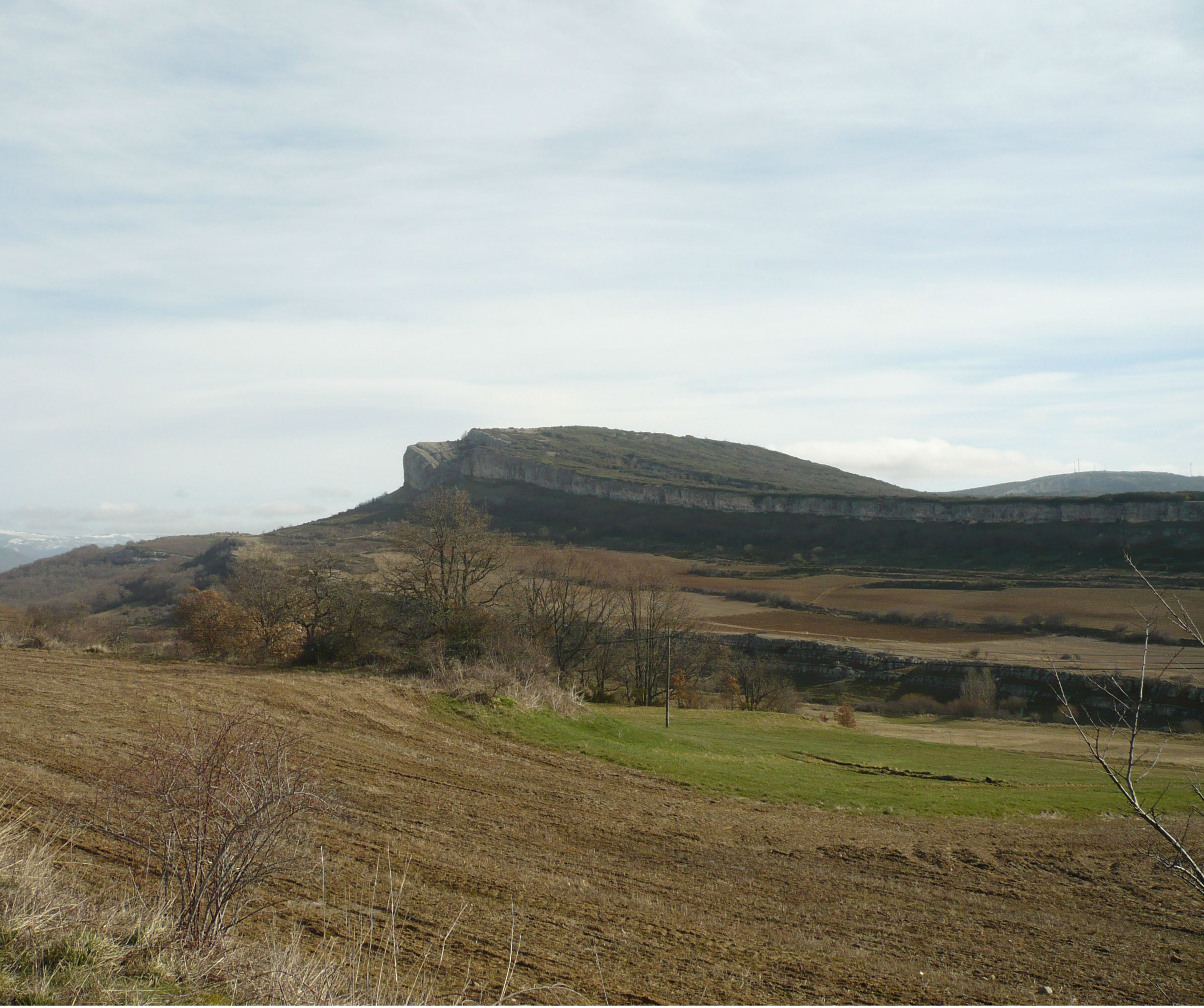 Meseta caliza en la montaña palentina