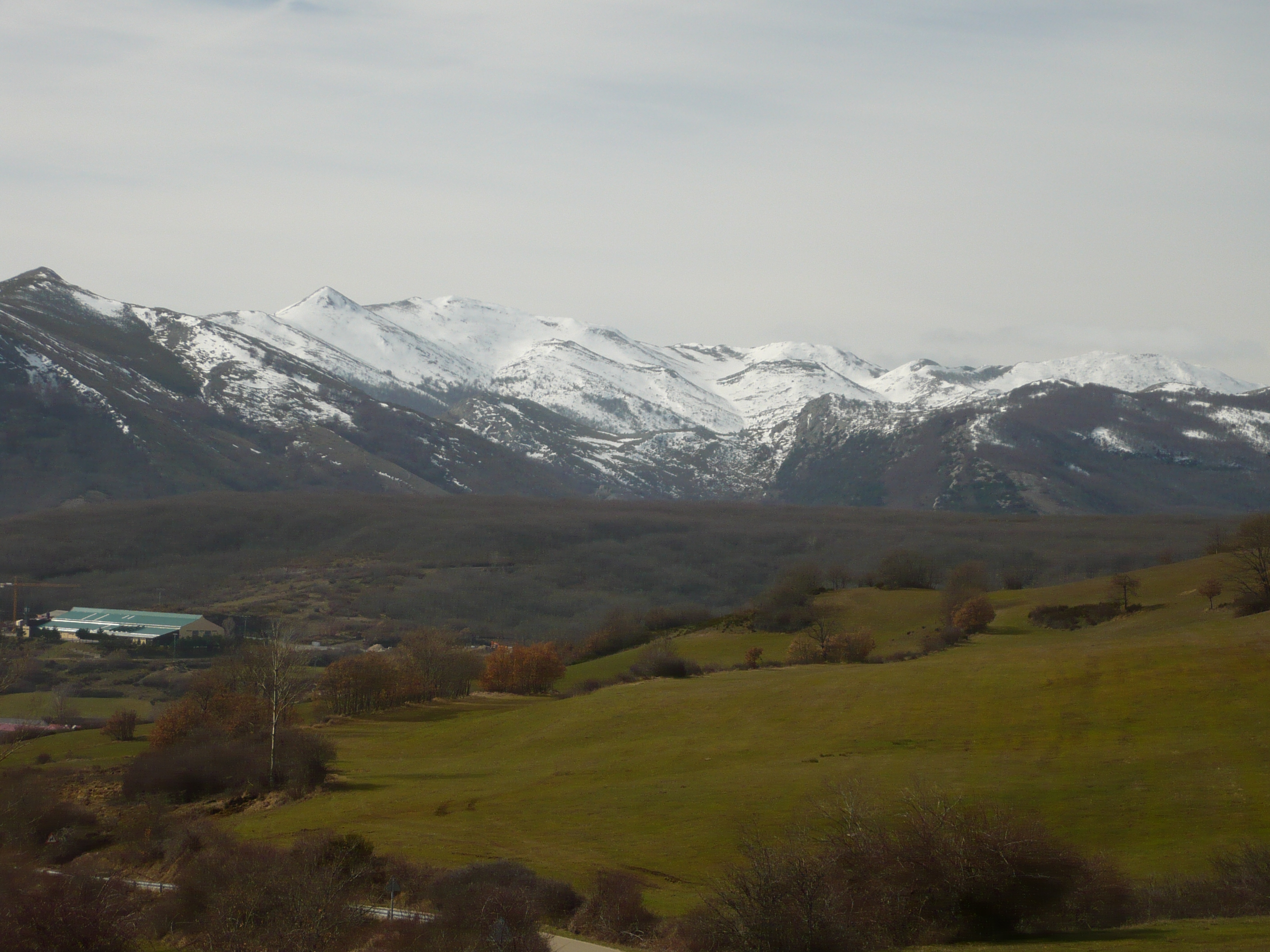 La montaña palentina nevada