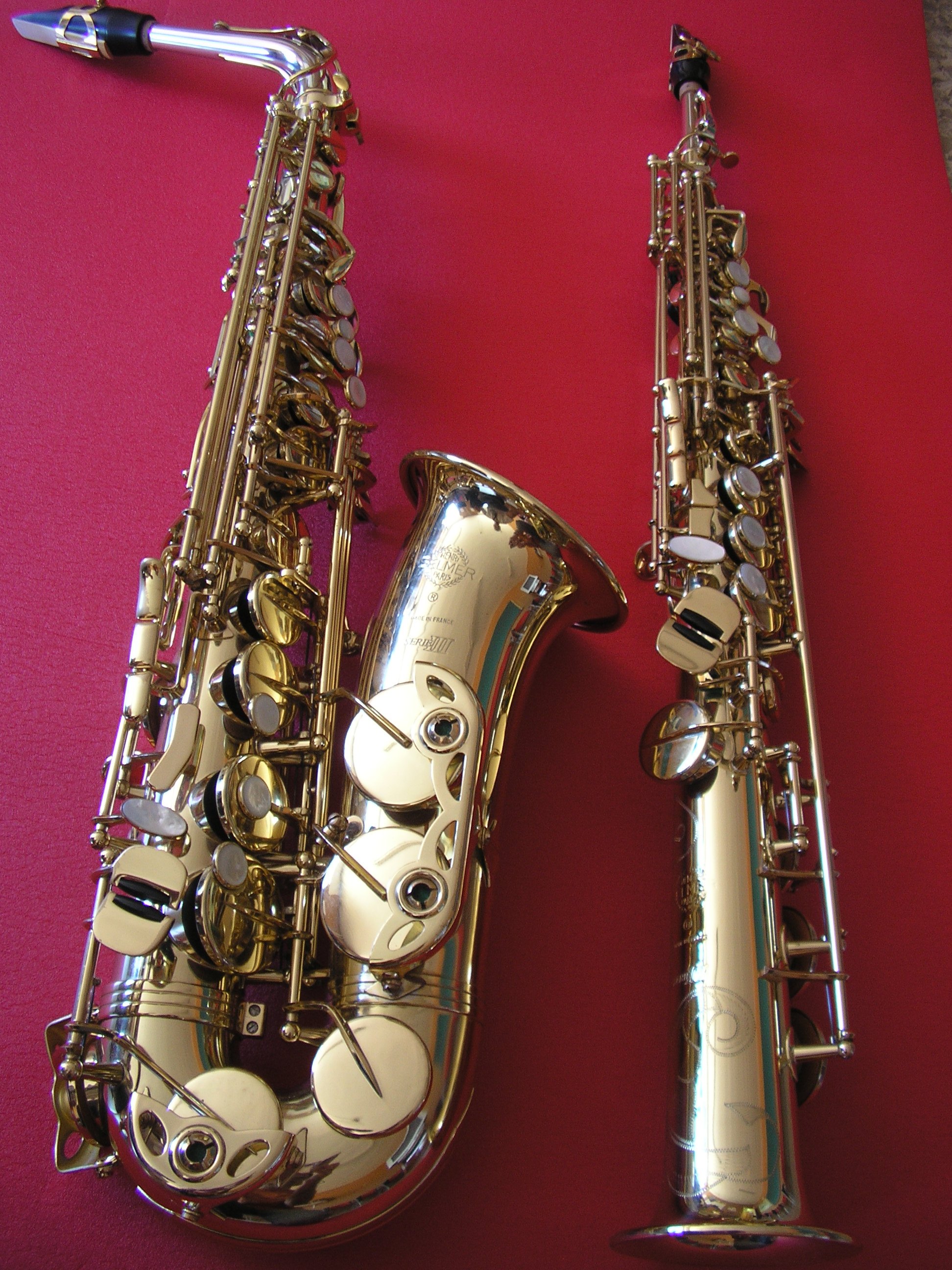 Saxos tenor y soprano