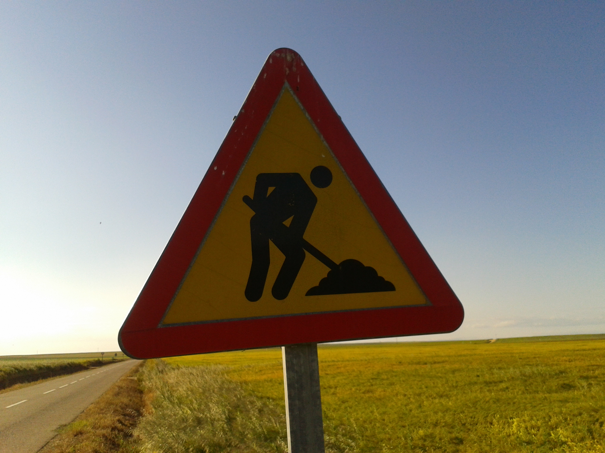 Señal de Tráfico. Obras
