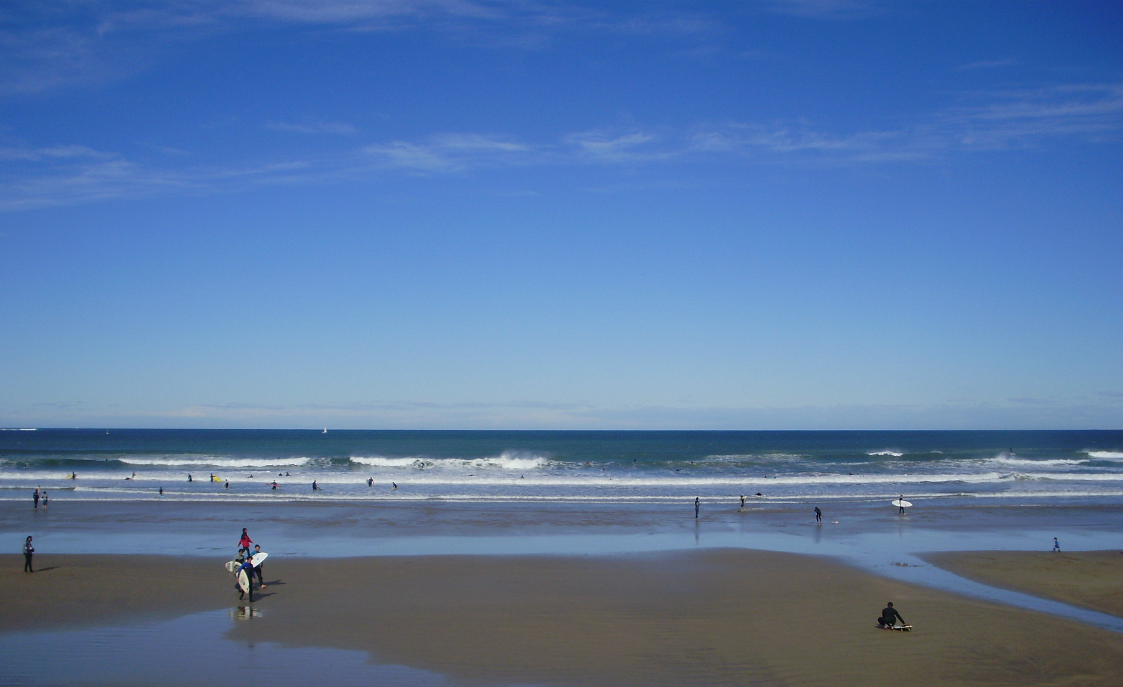 Surfistas en Playa de Ondarraitz