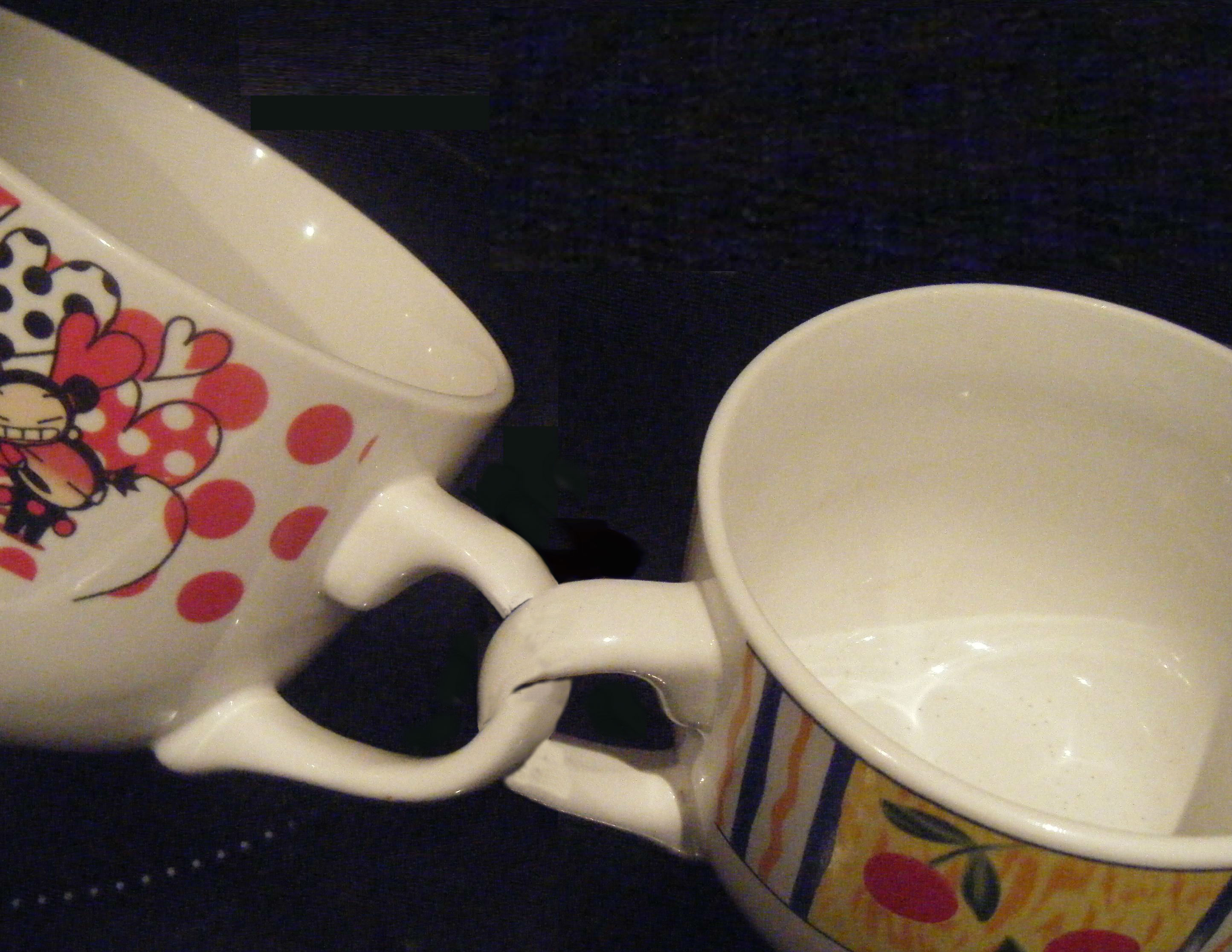 Tazas entrelazadas