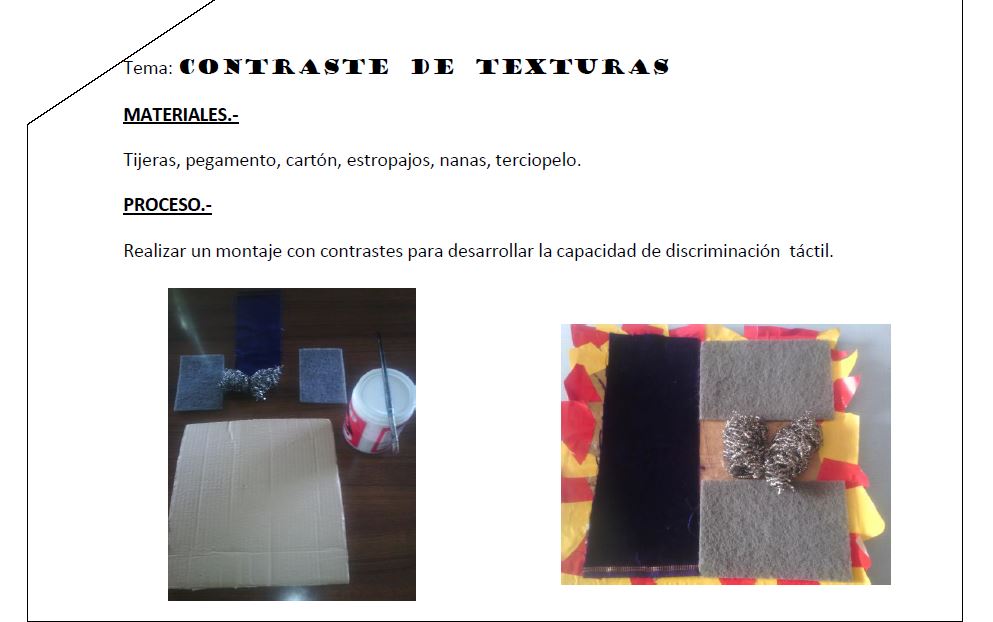 CONTRASTE DE TEXTURAS