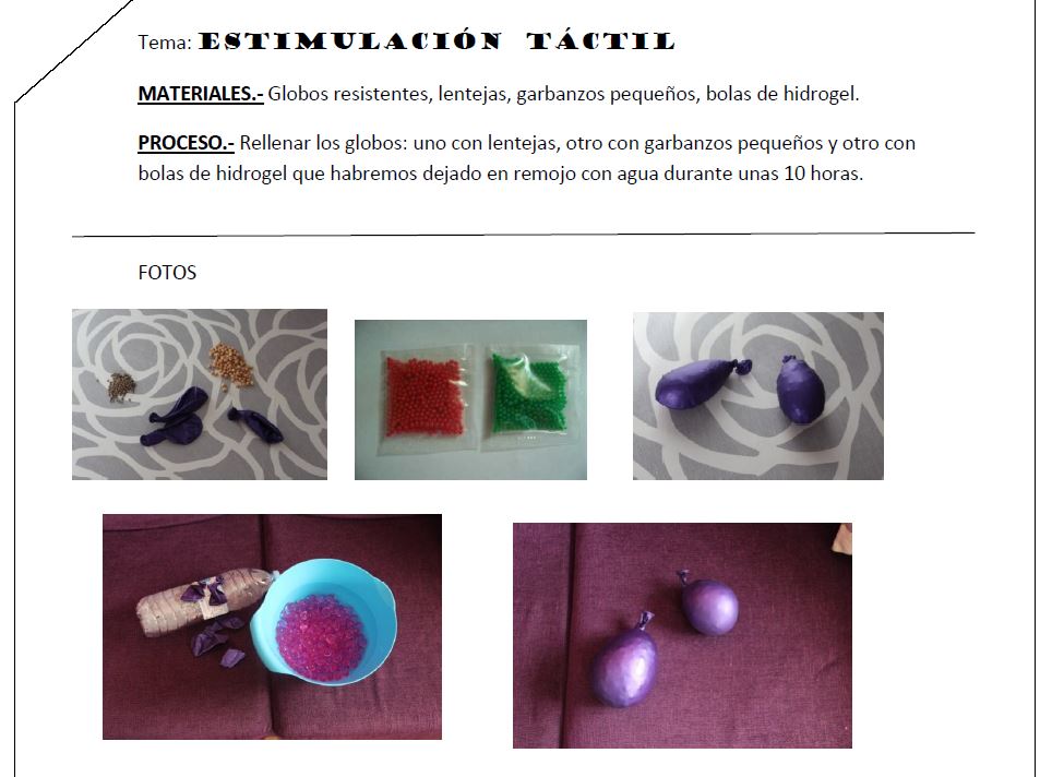 ESTIMULACIÓN TÁCTIL