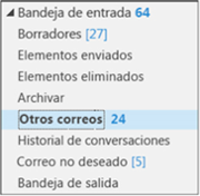 Bandejas de correo web