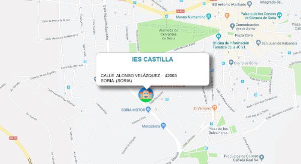Ubicación IES Castilla