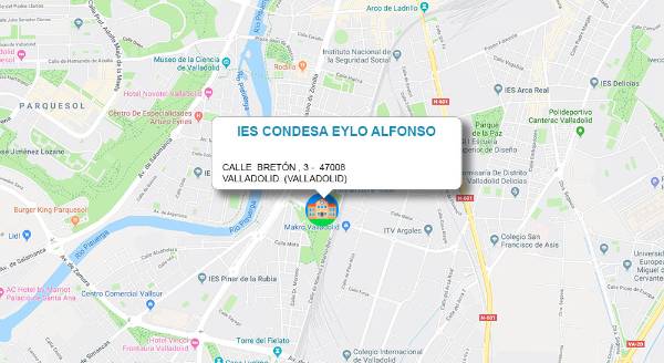 Ubicación IES Condesa Eylo