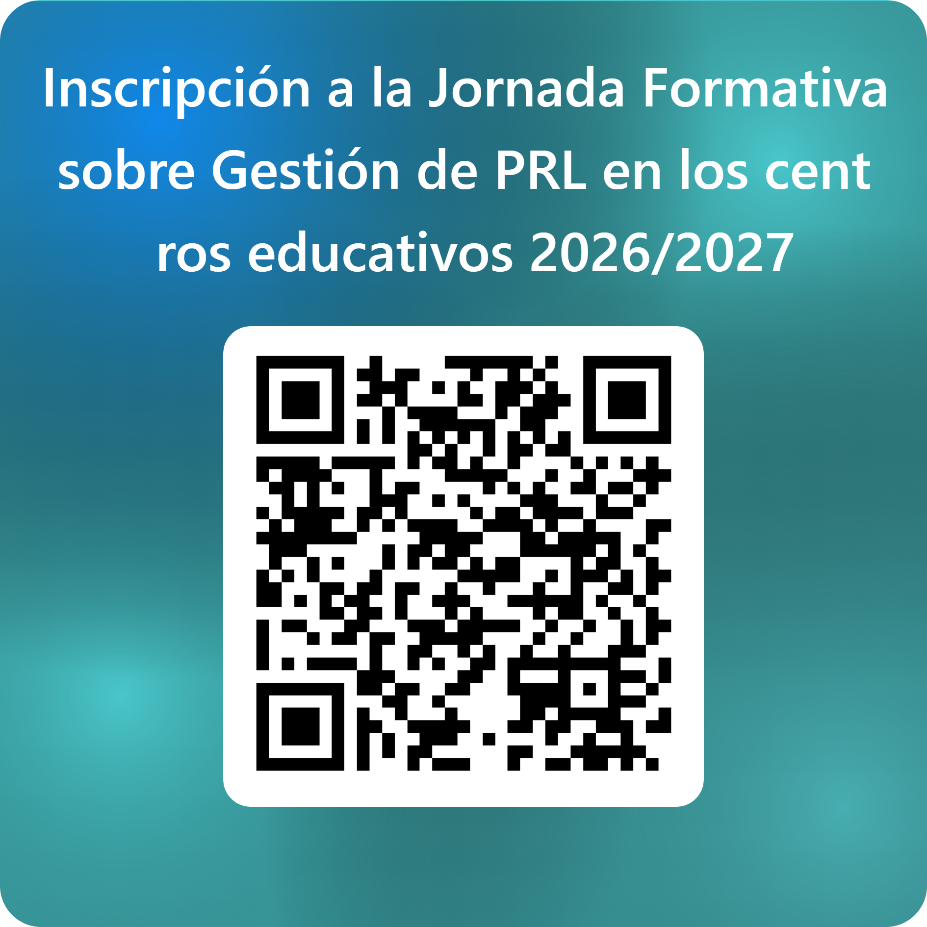 inscripcion jornada gestion PRL Centros educativos