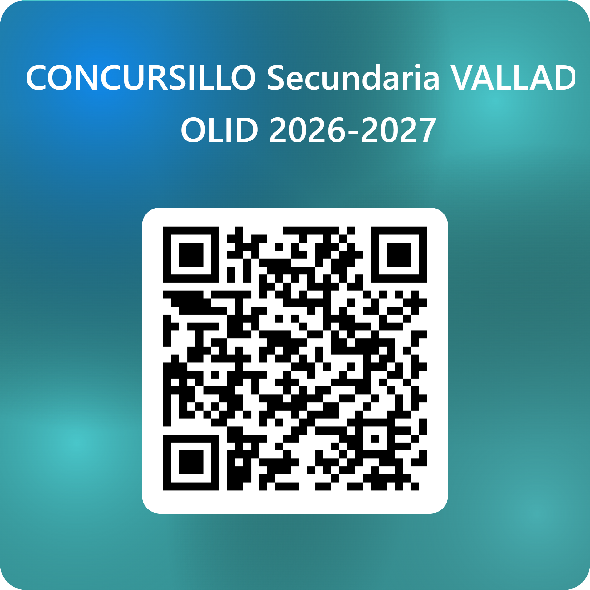 Código QR para CONCURSILLO Secundaria VALLADOLID 2026-2027
