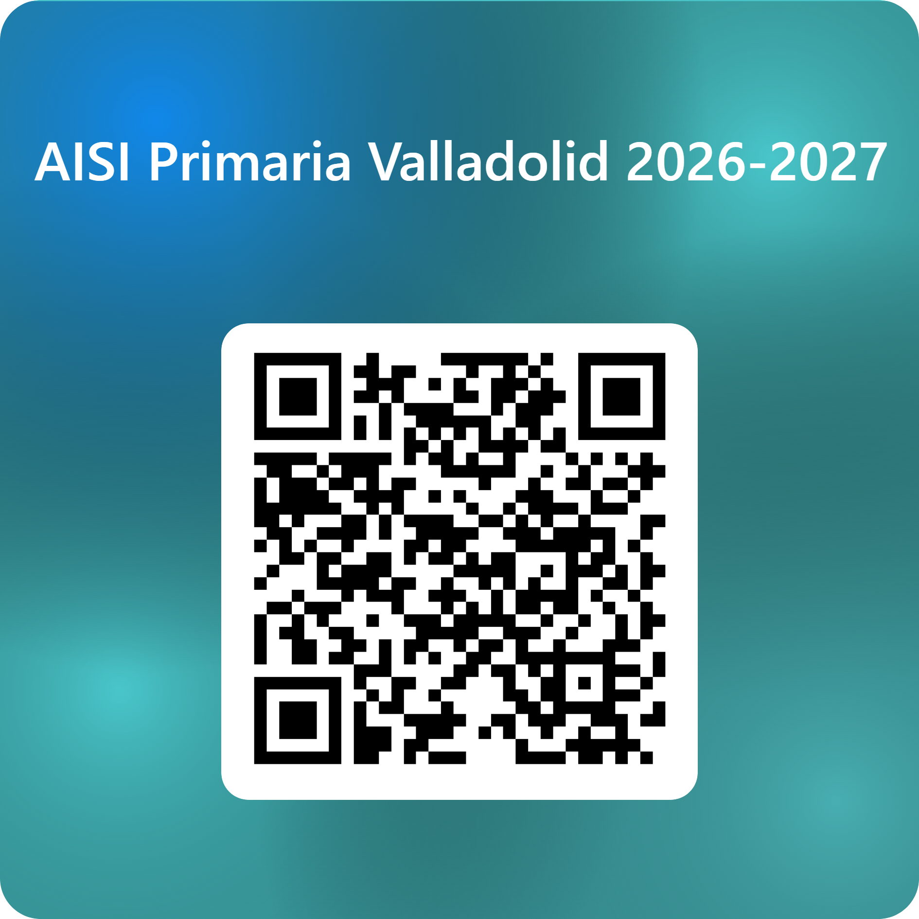 Código QR para AISI Primaria Valladolid 2026-2027