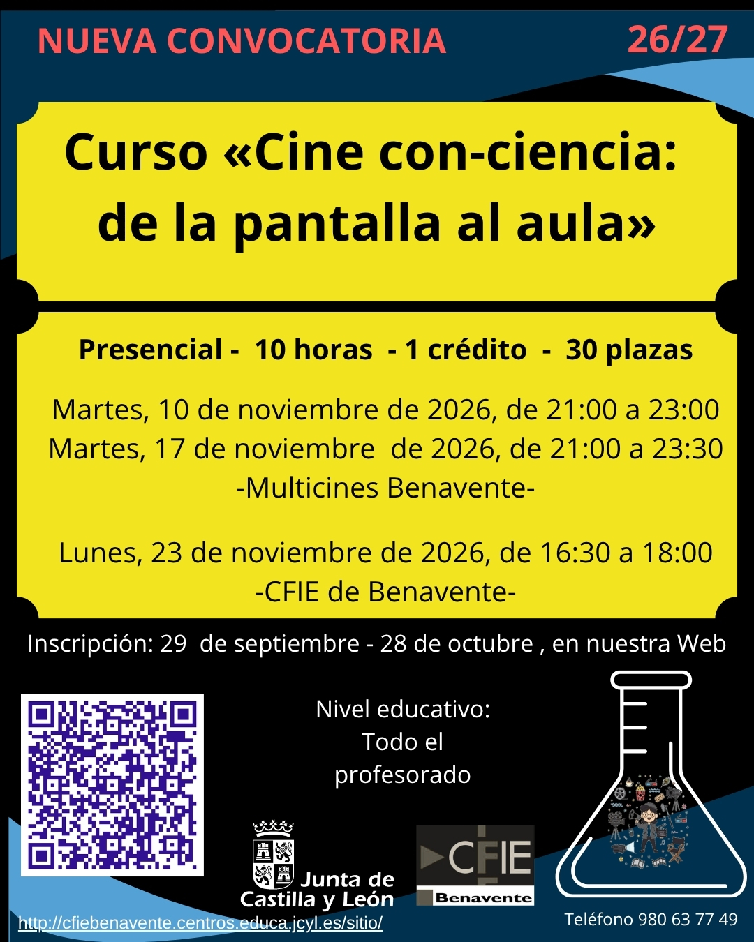 Cartel-Curso Cine con Ciencia