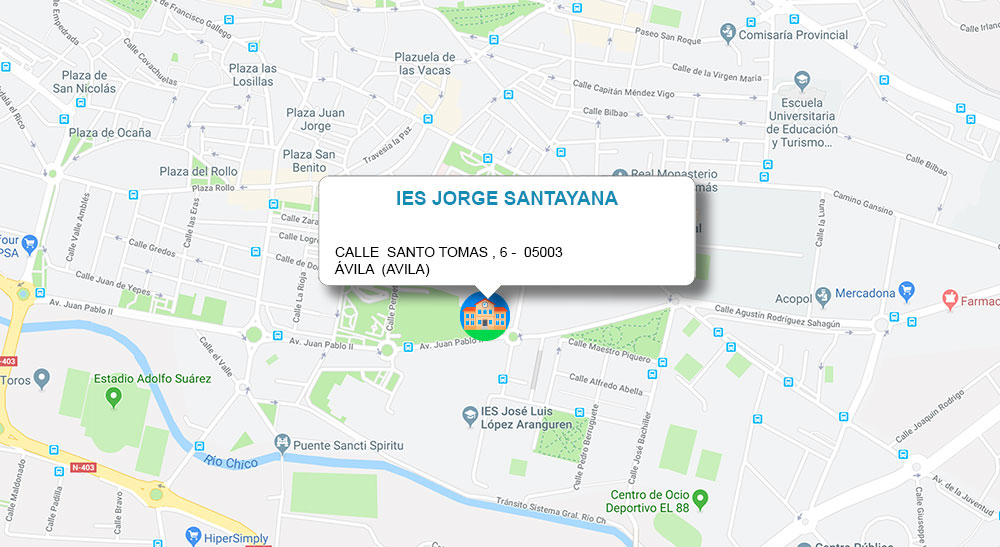 Ubicación IES Jorge Santayana