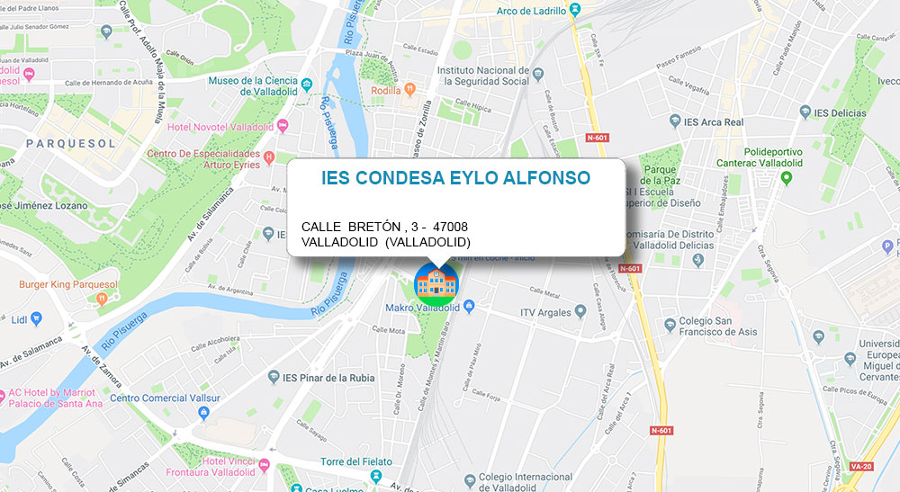 Ubicación IES Condesa Eylo