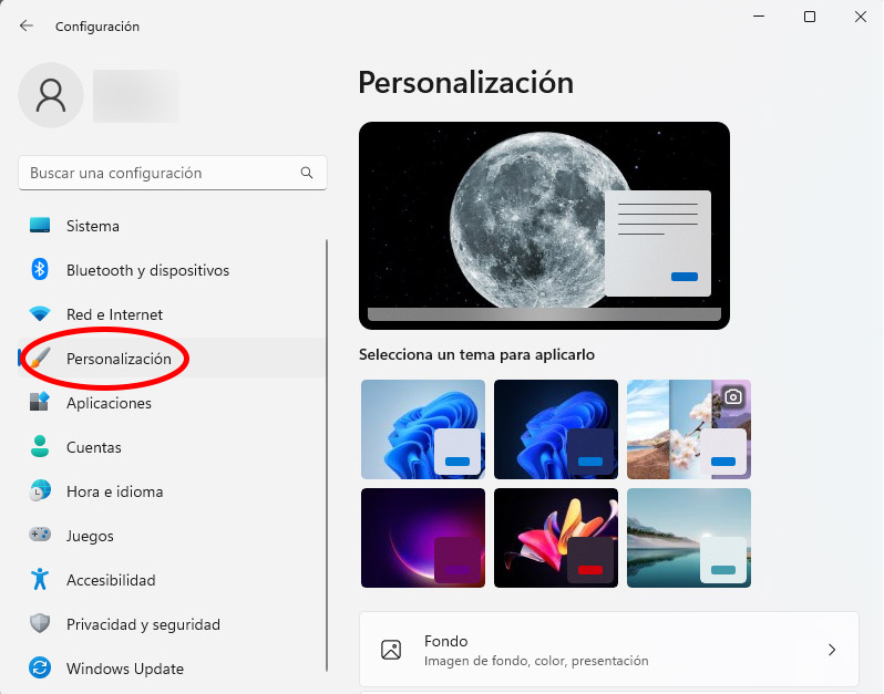 Personalización
