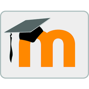 En la imagen se puede observar el logo de Moodle.