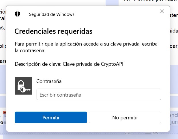Solicitud de contraseña