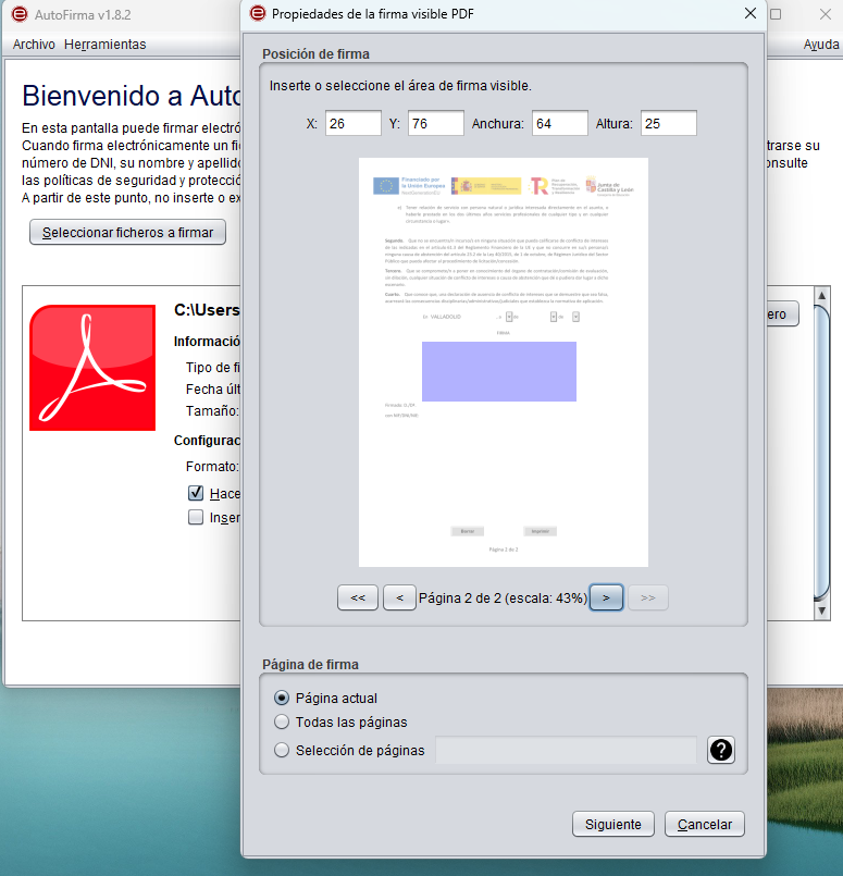 Cómo hacer la firma visible en pdf