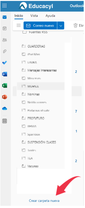 captura crear carpeta nueva