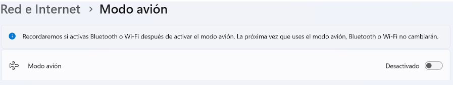 Modo avión