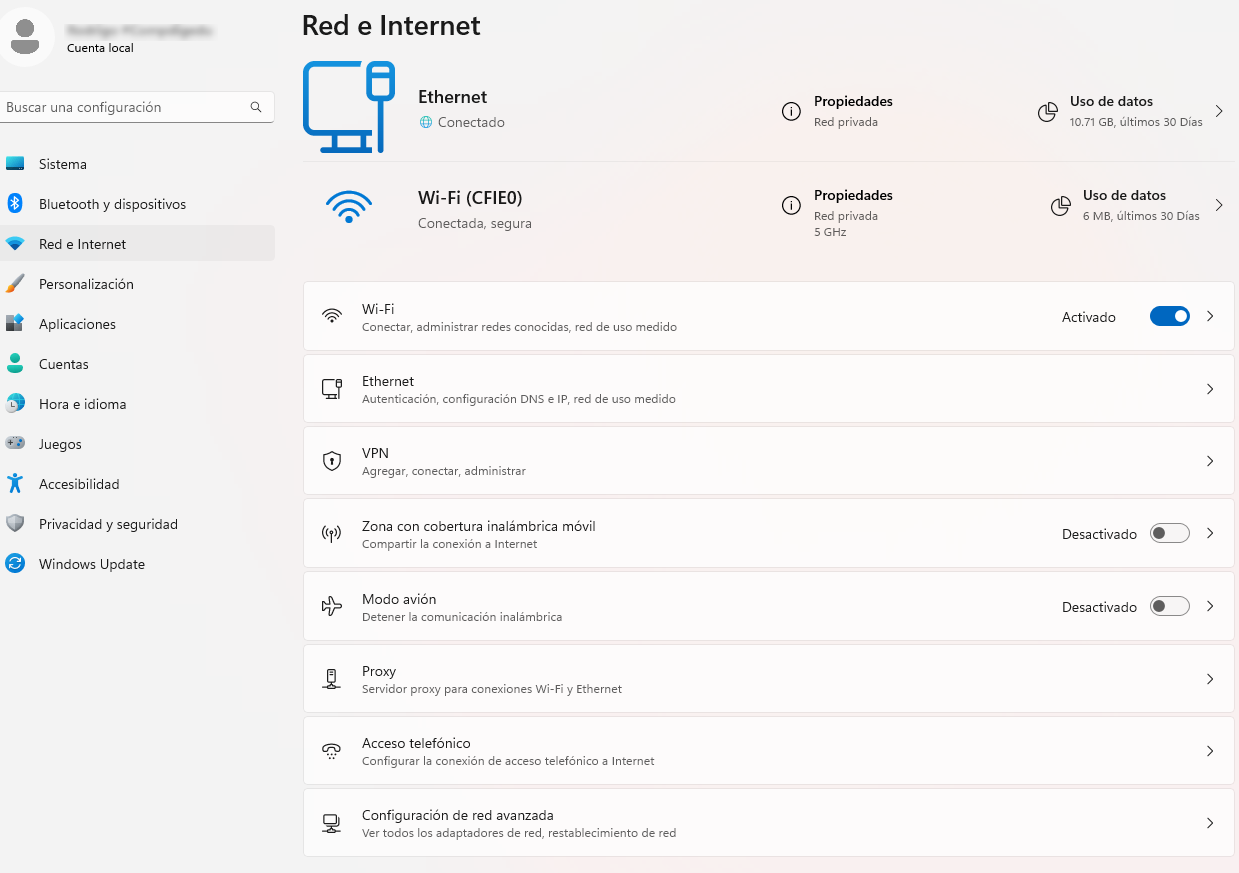 Red e Internet