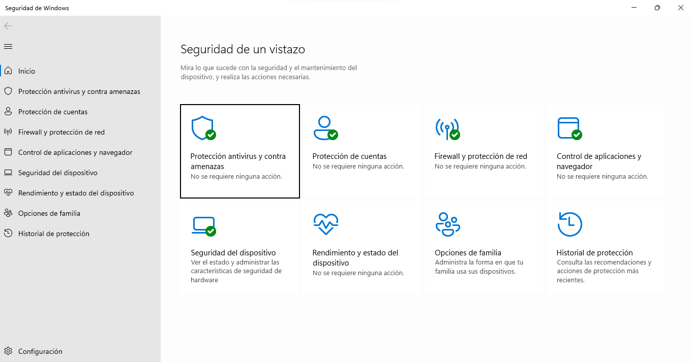 Protección antivirus