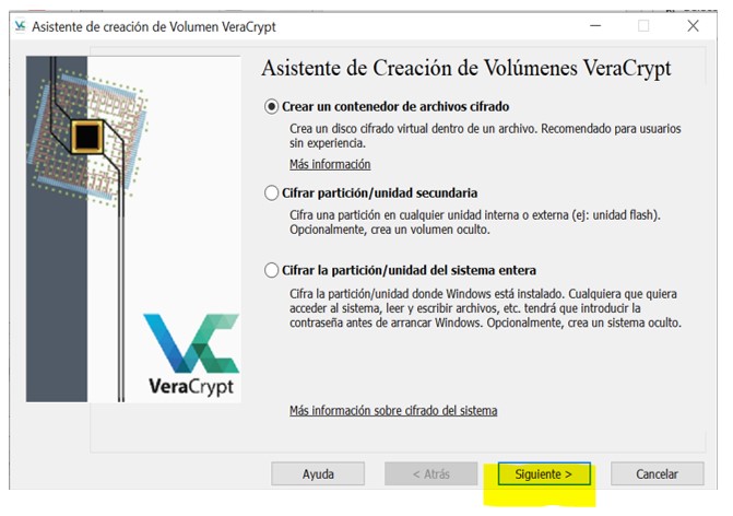 VeraCrypt asistente