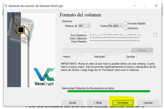 Formato del volumen