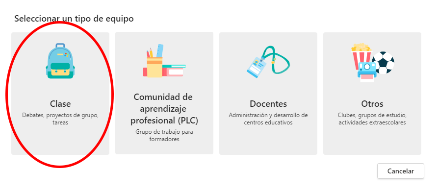 Tipo de equipos en Teams